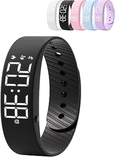Wulqiiy Fitsleeps Alarm Clock Watch – Silent Vibration Wake-Up Bracelet for Deep Sleepers | USB Rechargeable Smart Wristba...