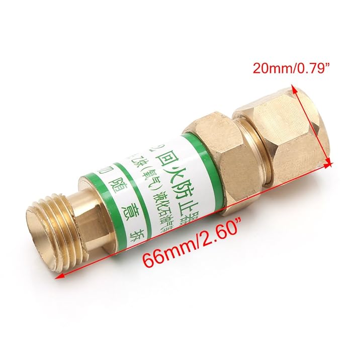 Buy ZOOMY Flashback Arrestor M16x1.5 Oxygen Acetylene Check Valve For
