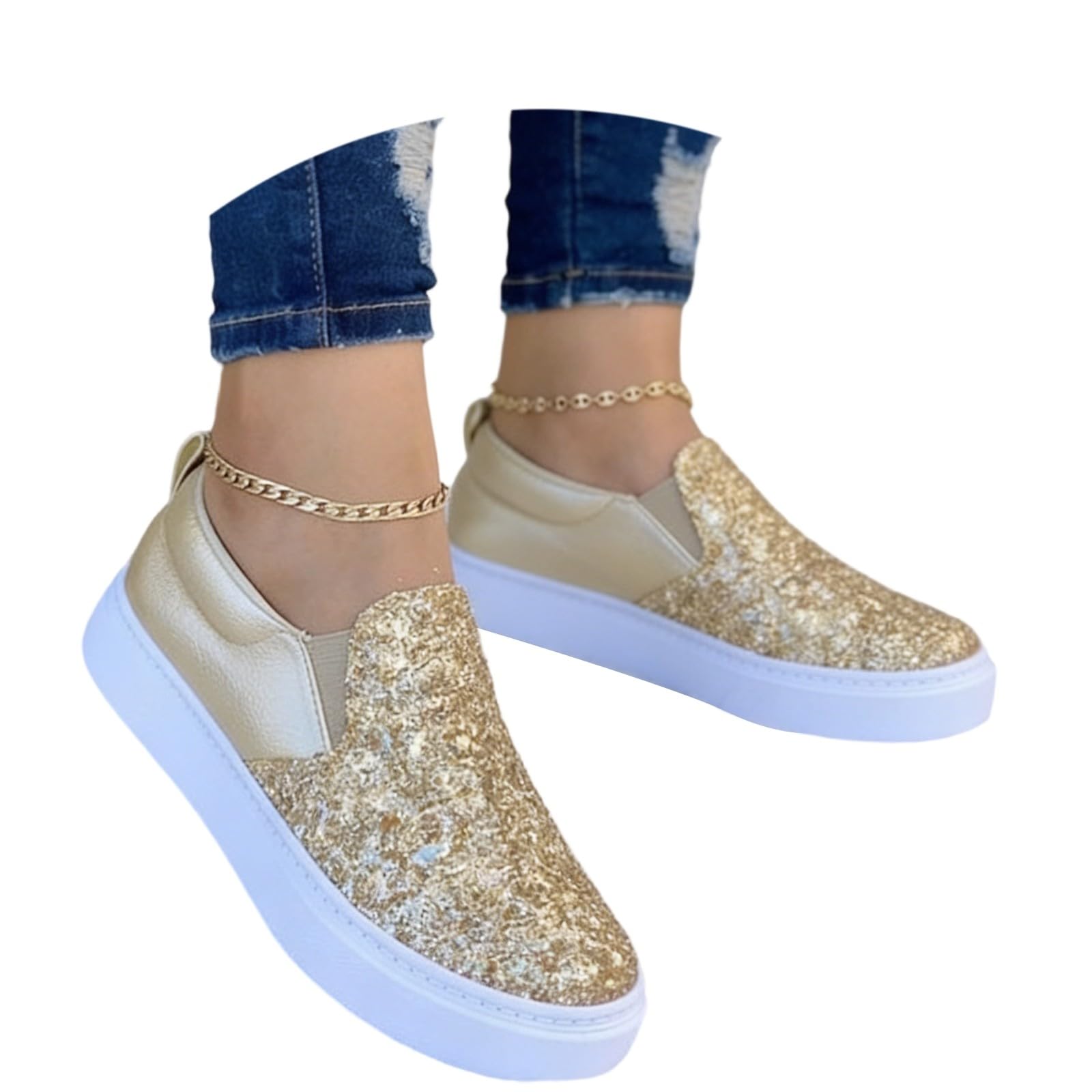 Chaussures plateforme pailletée parfaites pour les soirées festives