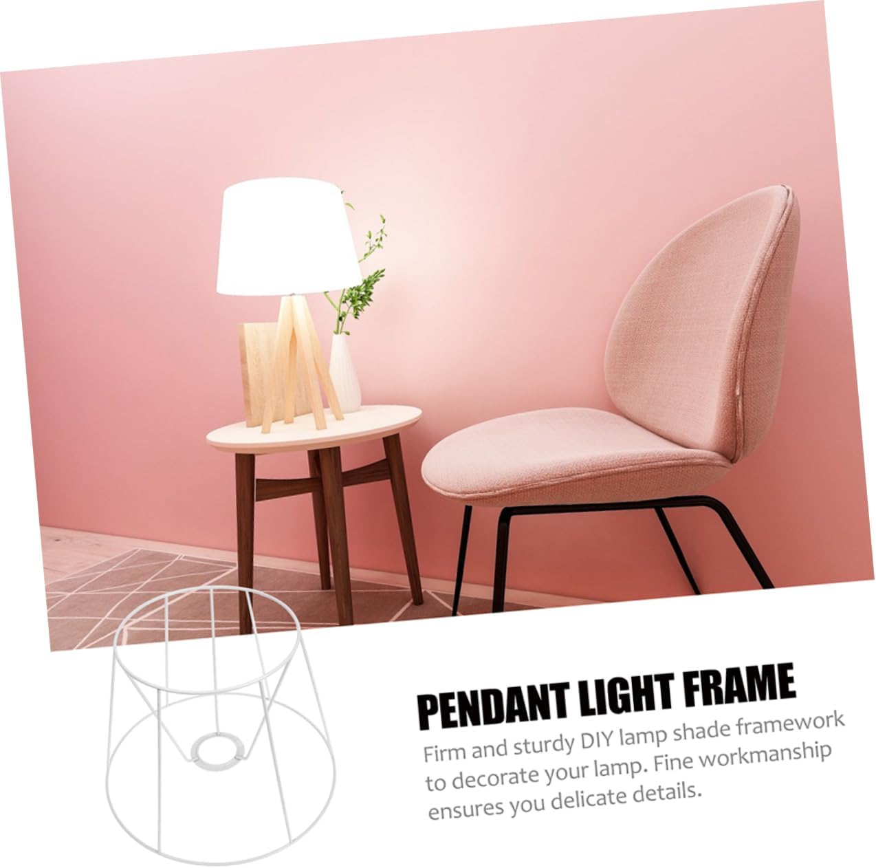 MERRYHAPY Wide Use Lampshade Bracket for Diy Pendant Lights Table Lamps Bedside Lamps Sturdy Material