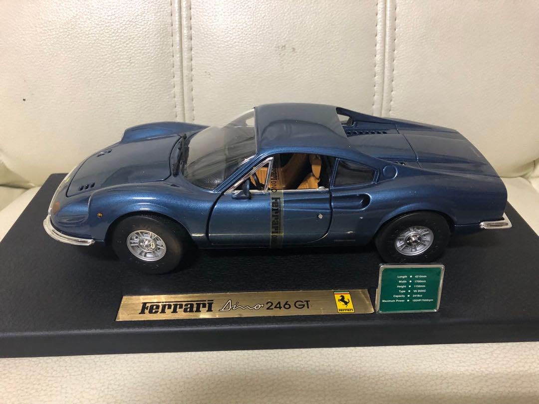 Amazon.co.jp: 1 18 ANSON製フェラーリ ディーノ DINO ブルー