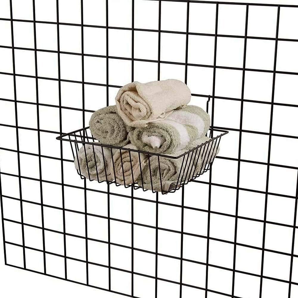 Econoco - BSK13/B - 12W X 12D X 4H Small Basket - Semi-Gloss Black - Pkg Qty 6