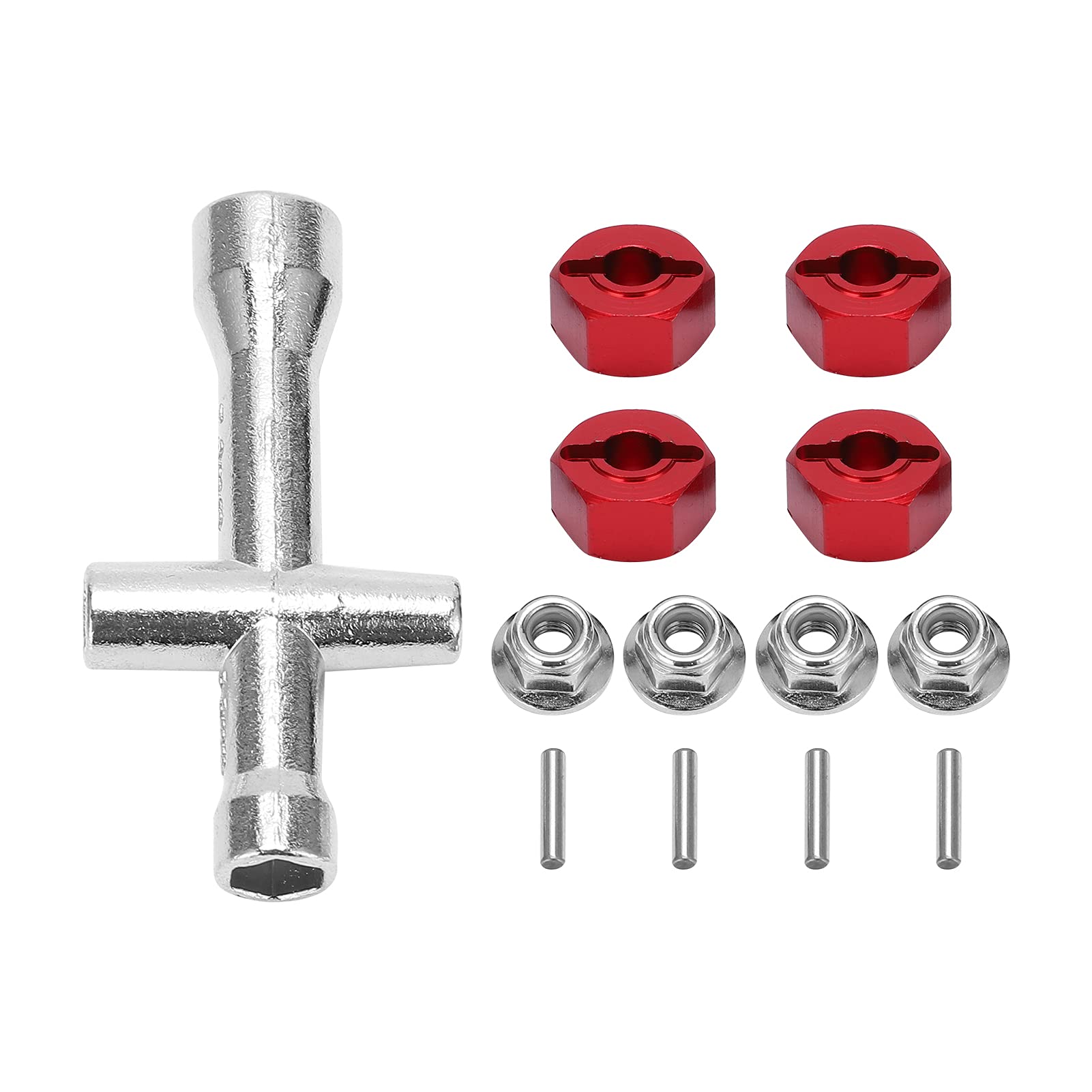 Adattatore Ruote RC 8mm A 12mm Adattatore Per Ruote RC Da 8mm A 12mm - Foro 4mm, Fibra Di Carbonio PETG Rinforzata, Colore Nero Adattatore Universale RC - Foto 7