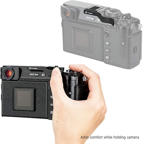 Vista 3 de JJC Agarre de pulgar de metal de lujo para Fujifilm Fuji X-Pro3 X-Pro2 X-Pro1 Xpro3 Xpro2 Xpro2 Xpro1 cámara digital sin espejo soporte pulgar