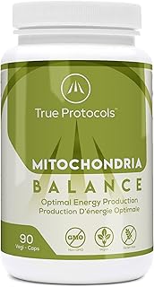 TRUE PROTOCOLS - Mitochondria Balance - L-Carnitine (250mg) + CoQ10 (100mg) + PQQ (2.5mg) + Vitamins B1, B2, B3, B5, B12 + Folic Acid - 90 Non-Laxative & High Absorption Vegan Capsules - Restore Mitochondrial Function + Improve Energy Levels - 100% Non-GMO Supplement