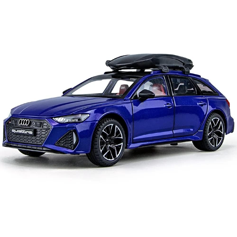 PLUSPOINT Diecast Audi RS6 Avant Toy Car 1:24 Scale Model,Pull Back Vehicles Alloy Simulation Supercar with Lights and Sound Also for Car Dashboard,Kids,Adult (B0CG9Z1CGH) Amazon Price History, Amazon Price Tracker