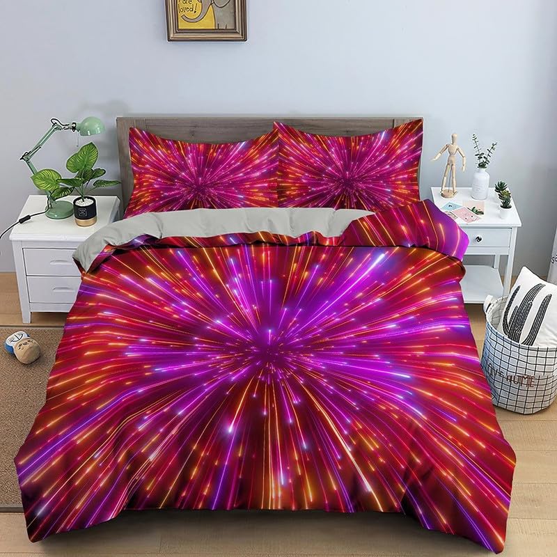 Funda nórdica de microfibra suave 110g de estrellas con tacto premium para cama 90
