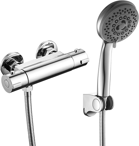 Válvula termostática de grifo de ducha RV de 4 pulgadas con ducha de mano