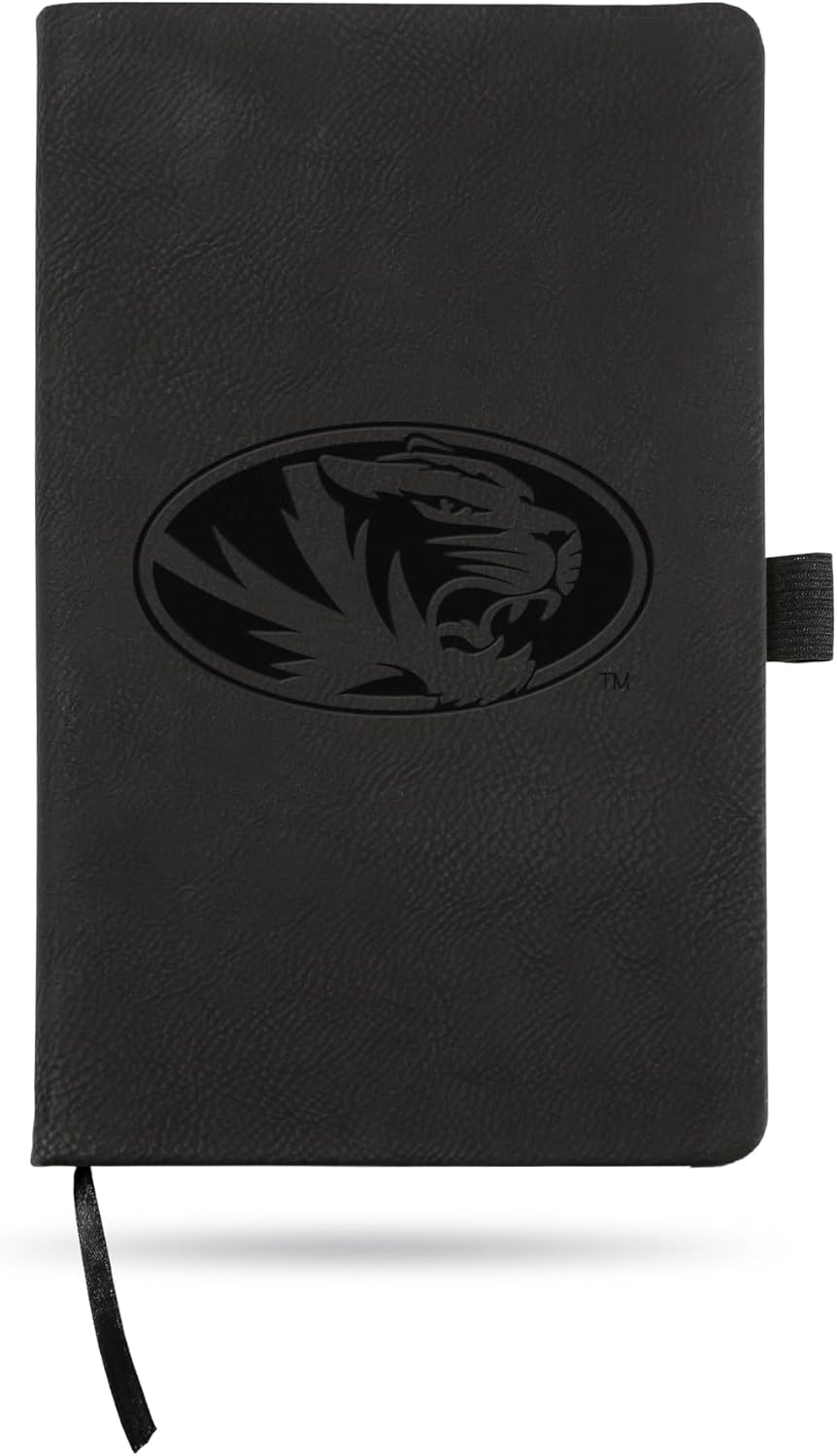 Rico Industries NCAA Missouri Tigers Black Jounral/Notepad 8.25" x 5.25"- Office Accessory