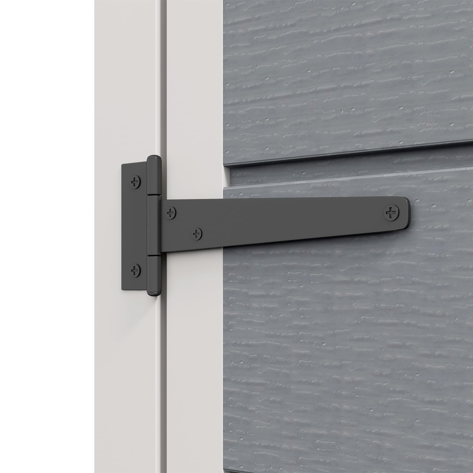 Capanno Attrezzi da Giardino con 1 Anta Ripostiglio da Esterno in Alluminio/Plastica con Lucchetto Dimensioni 151x92x193 cm Grigio