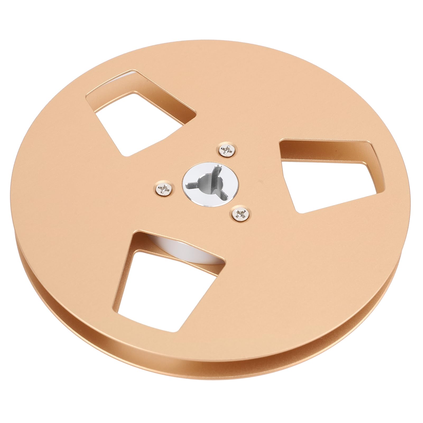 Leere Tonbandspule aus Aluminiumlegierung für NAGRA Studer 5" 3 Löcher 1/4 Zoll Band (Gold)