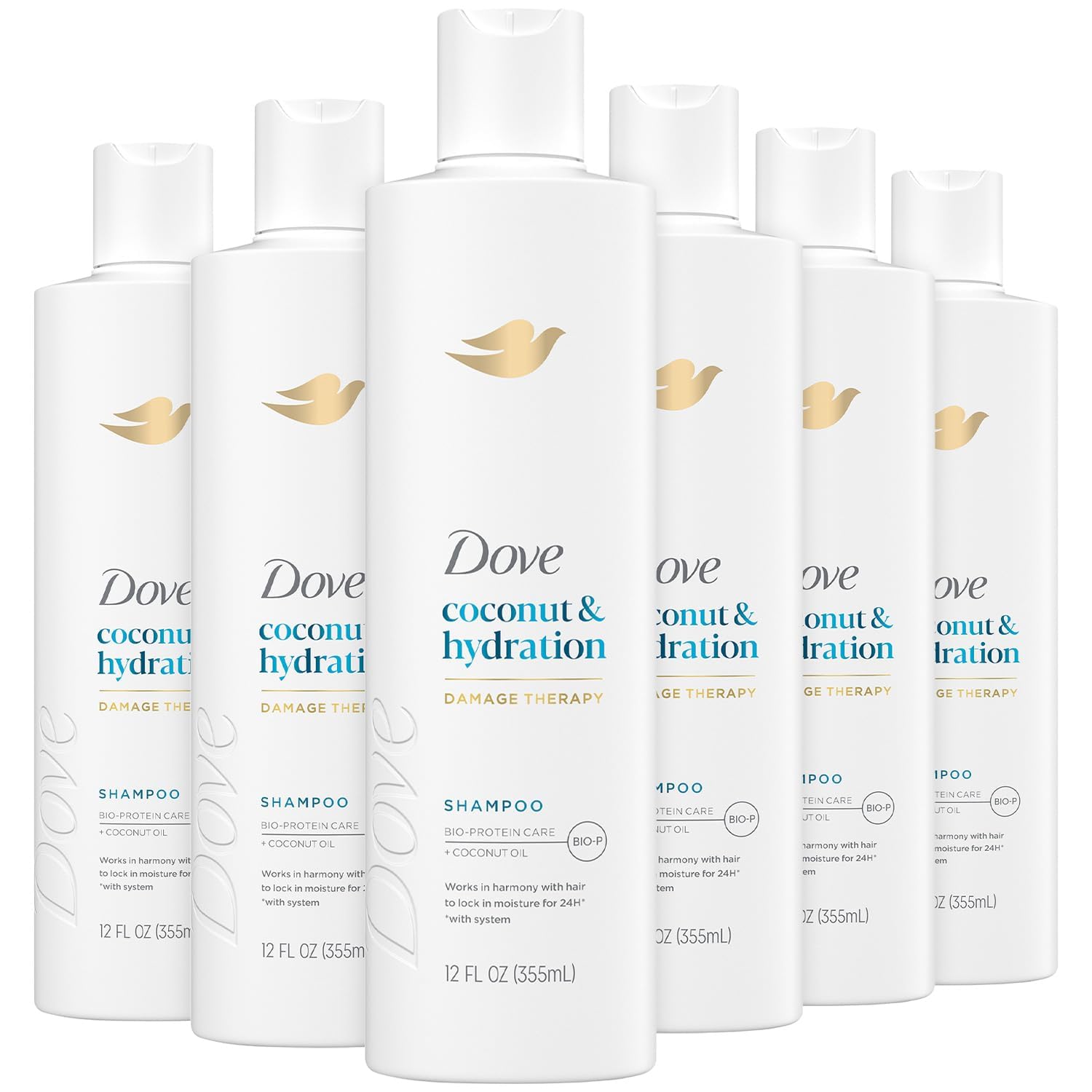 Dove Nourishing Secrets Shampoo for Dry Hair Coconut and Hydration With Refreshing Lime Scent, 12 FL Oz (Pack of 6)
