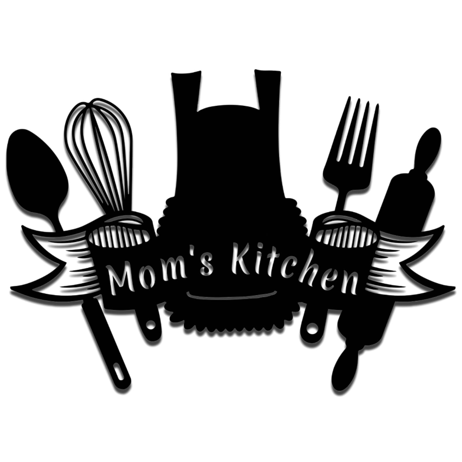 Met5kdm Style-6 Personalized Metal Kitchen Sign,Custom Name Wall Art,Kitchen Restaurant Hanging Decor,Housewarming Gift,Gift For Chef,Grandma,Mom Style 6