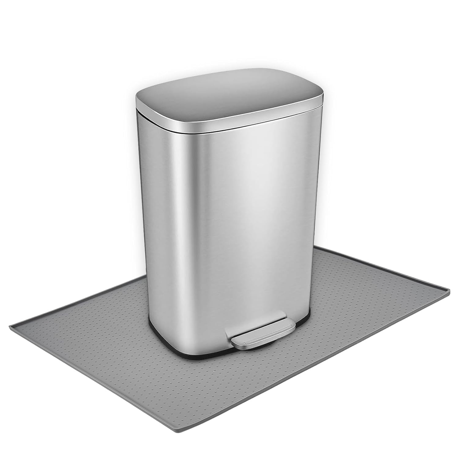 Large Trash Can Mat, Under Garbage Can Mat，15.8" x 23.6