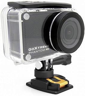 Easypix GoXtreme 'Phantom' 4K Action Cam mit Webcam-Funktion, 170째 Weitwinkel, WiFi, Bluetooth, 40 m wasserfest, 20155