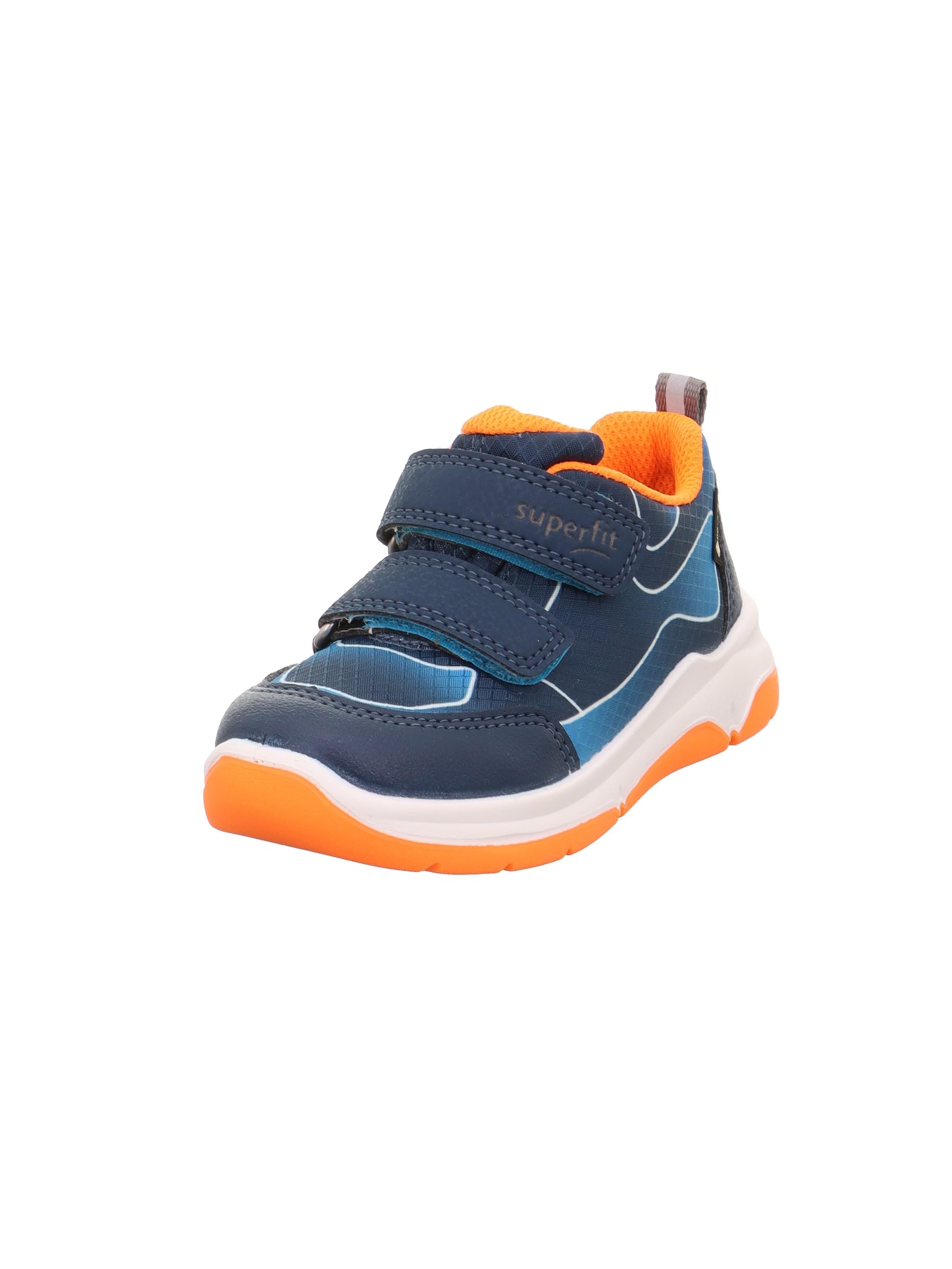 Superfit Jungen Cooper Leicht Gefütterte Gore-tex Blau/Orange 8020 Sneaker, Blau Orange 8020, 28 EU