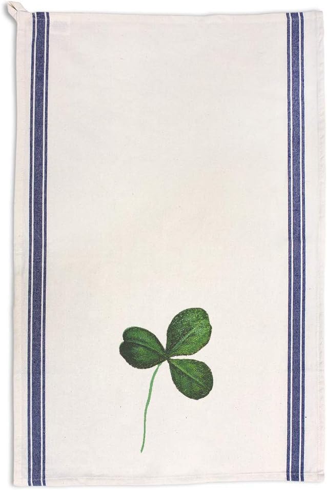 Custom Decor Kitchen Towels Irish Shamrock Holidays A and Occasions Holidays and Occasions St Patrick's Day Cleaning Supplies Dish Towels Blue Stripe Design Only