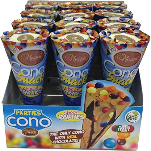 Messori Choco Parties Cono Snack, 0.9 Ounce (12 Count)