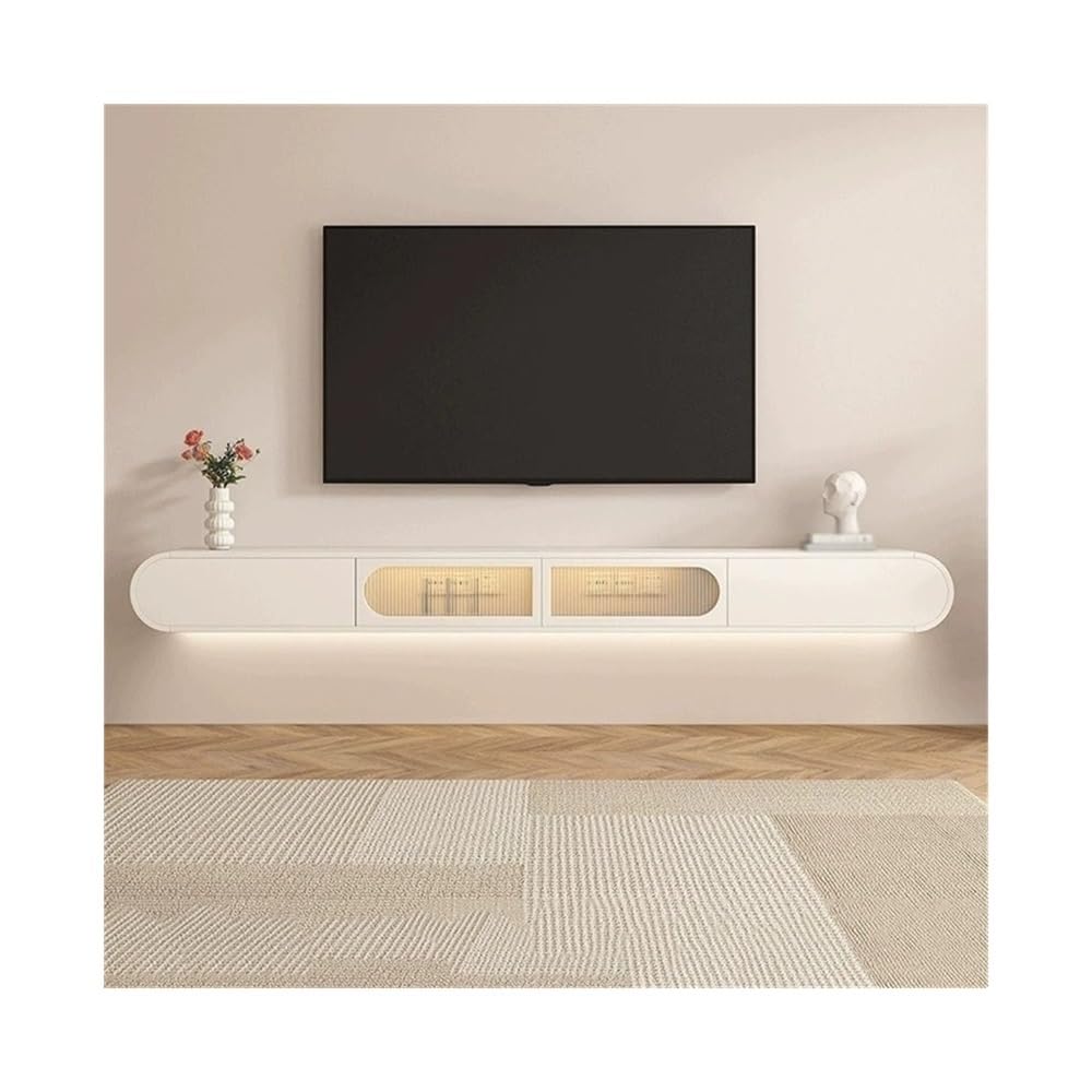 DFGHNBVC Console Wall Mounted Under Tv Stand Floating Tv Console Entertainment Shelf Cabinet With Drawers And Storage Entertainment