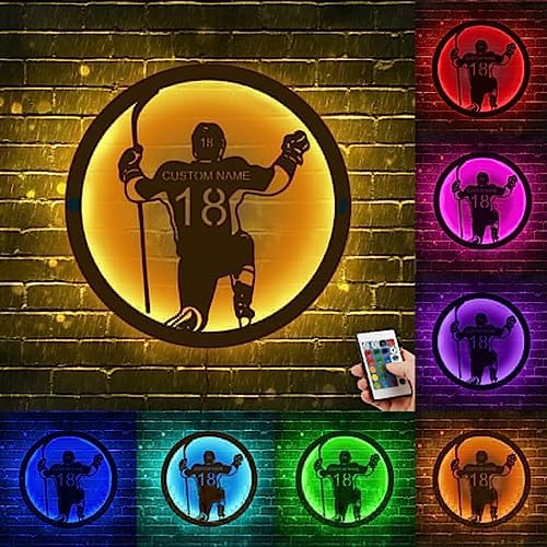 3D Palet De Hockey LED Lampe Art Déco Lampe La Couleur Changeant