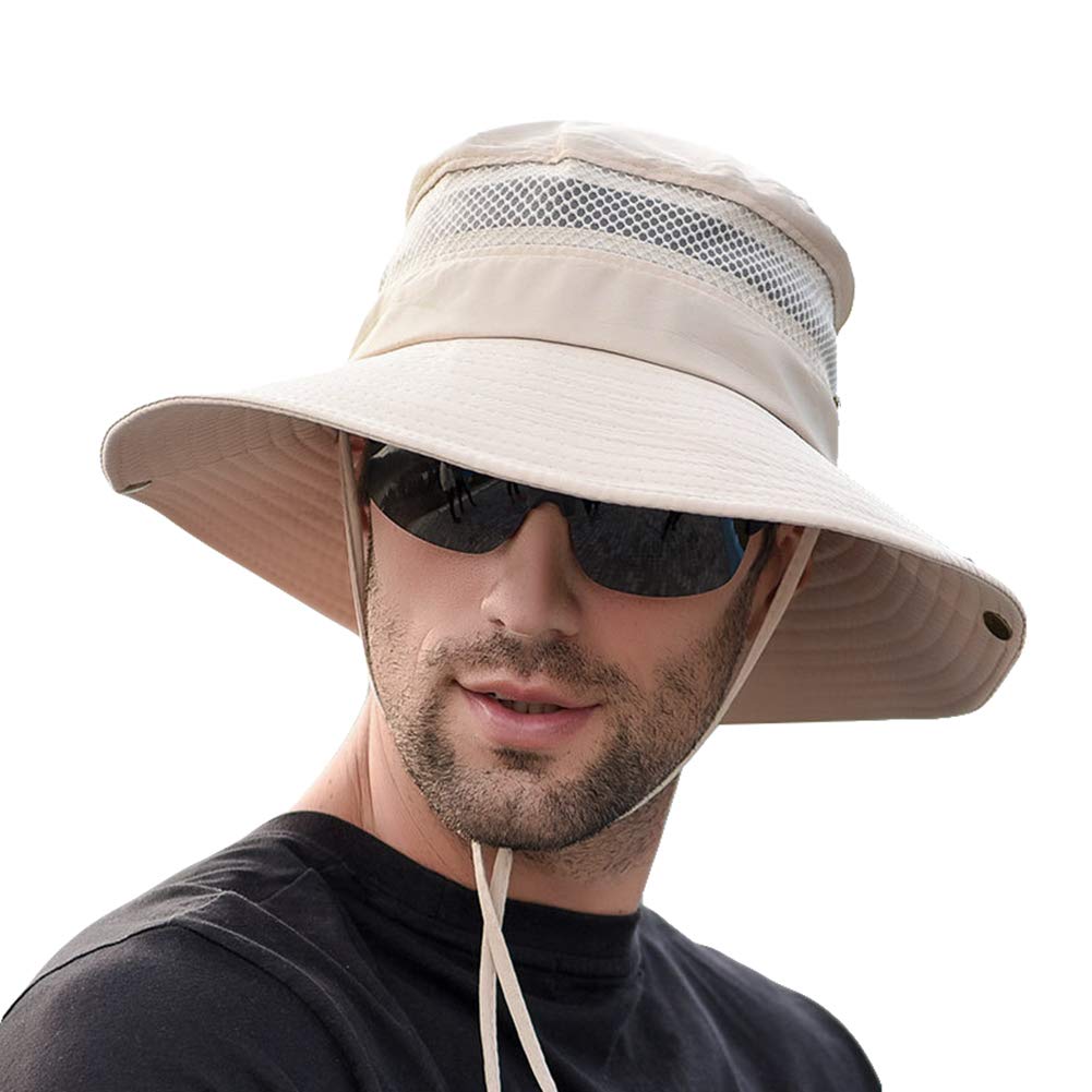 SIYWINAHombres Sombrero de Pescador Verano Protección UV Sombreros de al Aire Libre