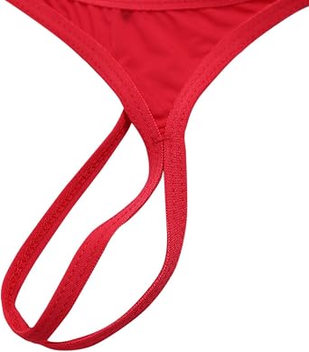 Vxuxlje Women's Tiny Thong Underwear Low Waist G-String Briefs Micro String Temptation Panties