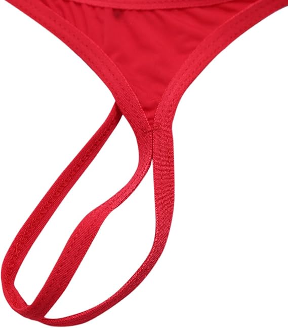 Vxuxlje Women's Tiny Thong Underwear Low Waist G-String Briefs Micro String Temptation Panties