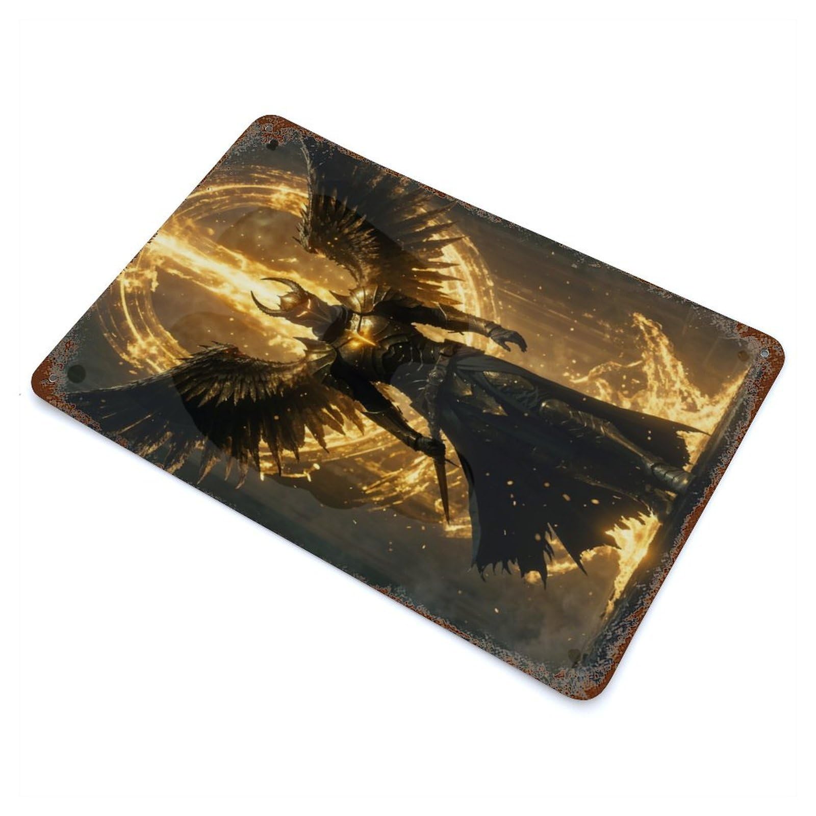 Guardian of The Rift Decorative Tin Sign 11.8"x7.9", for Cafe, Home Bar And Lounge Decor, Decorative Metal Wall Art