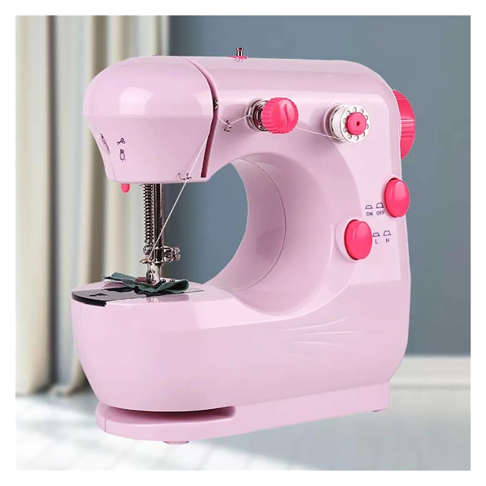 Máquina De Coser Multifunción For El Hogar, Micro Mini Pedal Eléctrico Dos Velocidades, Manual Portátil, Reparación Del, Bricolaje