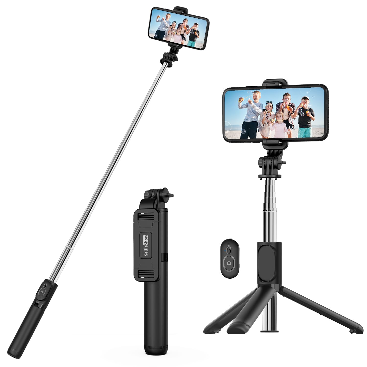 USTINE Selfie Stick Bluetooth,Extendable Selfie Stick With Wireless Remote&Tripod Stand Selfie Stick For Iphone X/Iphone 8/8 Plus/Iphone 7/Iphone 7 Plus/Galaxy Note 8/S8 /S8 Plus/Google More,Pack of 1 (B082YQTQPC) Amazon Price History, Amazon Price Tracker