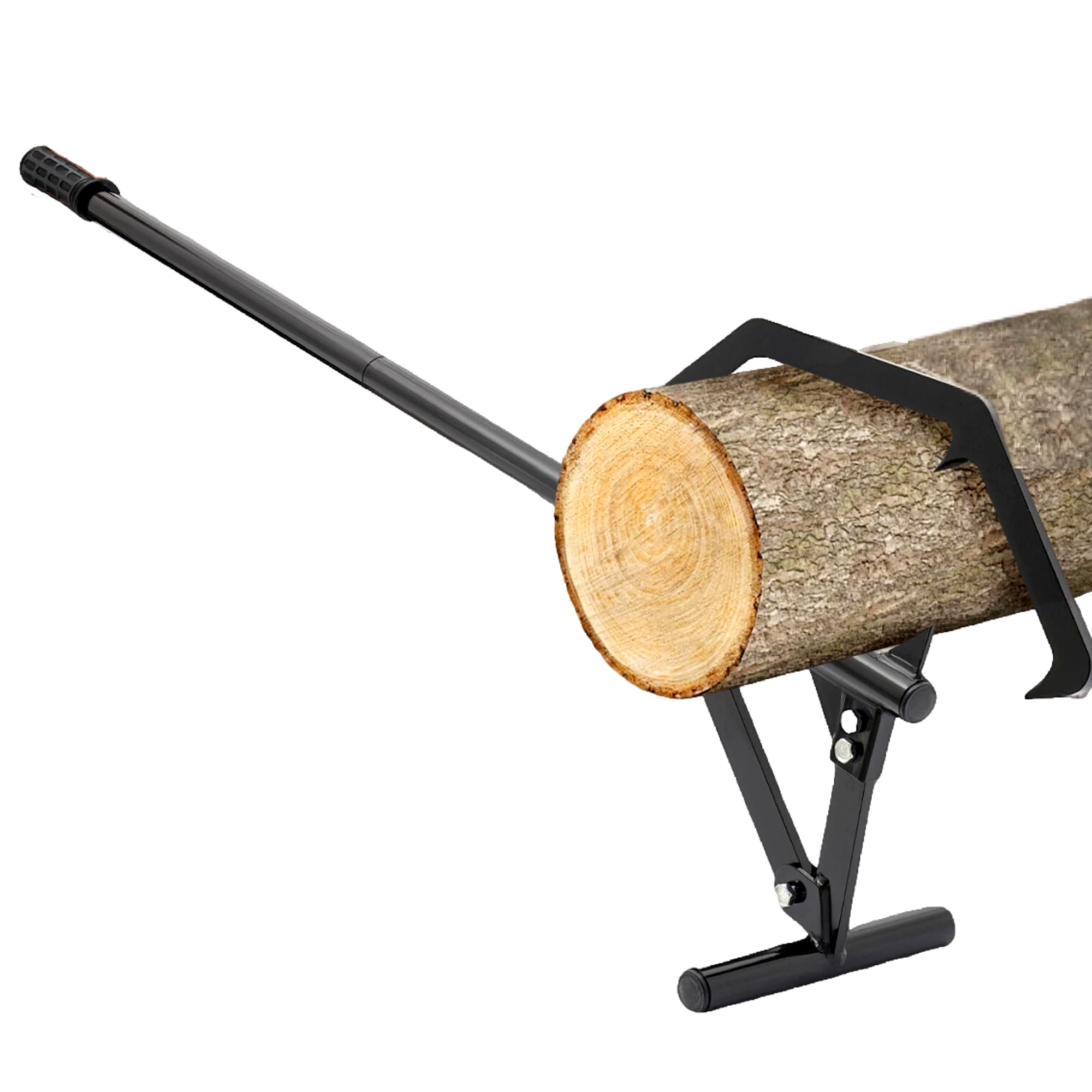 Levier d'abattage réglable de 65 cm - En acier spécial - Avec poignée en caoutchouc - Charge maximale : 600 kg - Pour abattage d'arbre et fendage de bois