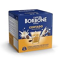 Caffè Borbone Cortado - Espresso macchiato - 64 capsule (4 confezioni da 16)