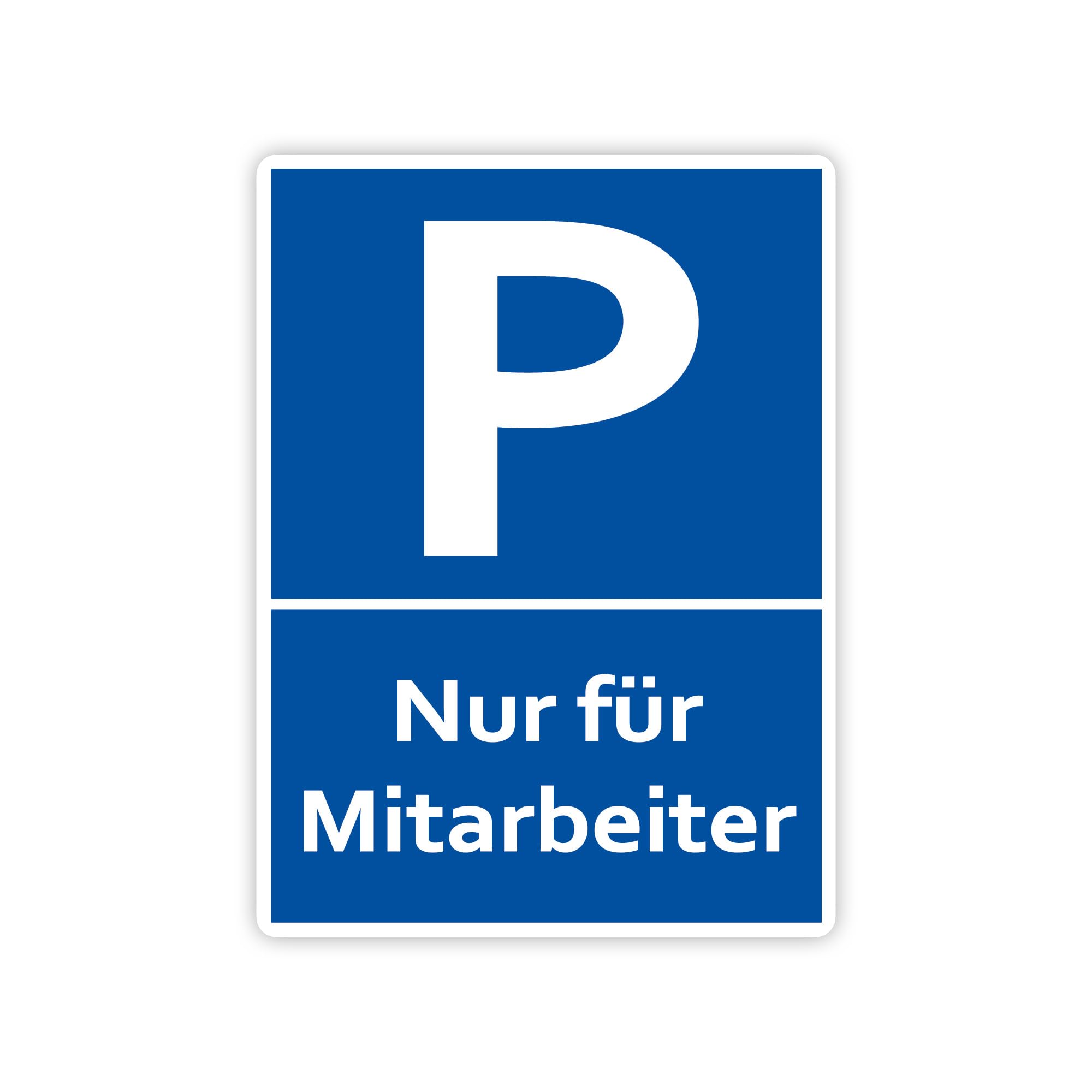XXL Mitarbeiter Parking Sign, 30 x 40 cm, Made From Sturdy PVC Hard Foam Board, 5 mm, With UV Protection STROBO