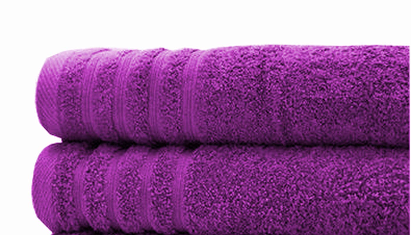 A & B TRADERS Bath Sheets Jumbo Towels Pack of 2 | Extra Absorbent 100% Pure Cotton | Super Soft Large Size (Purple)
