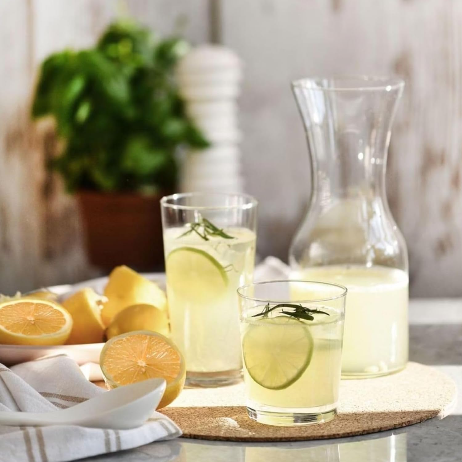 Krosno Alto Bicchieri Acqua Succo Vetro | Set di 6 | 380 ML | Collezione Pure | Ideale per la Casa, Ristorante e Ricevimenti | Adatto alla Lavastoviglie