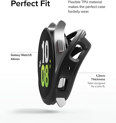 Miniatura 6 de Ringke Air Sports - Funda compatible con Samsung Galaxy Watch 5 de 1.732 pulgadas, suave, flexible, ligera, delgada, de poliuretano termoplástico,