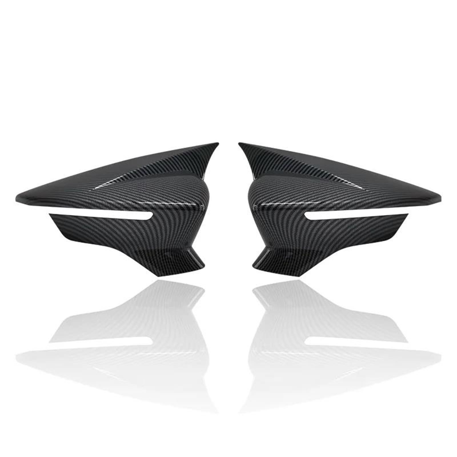 Ltxcni Carbon Fiber Replacement Covers For Car Mirrors For Seat For Leon Mk3 5F St Fr Cupra For Ibiza Mk5 For Arona Kj7 2017-2020 2Pcs Car Side Door Rear View Mirror Cover Cap Add On(Carbon Fiber)