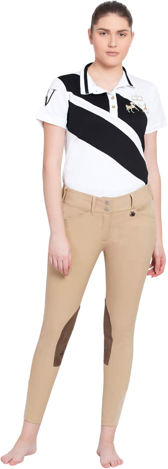 Equine Couture Ladies Coolmax Champion Knee Patch Breeches