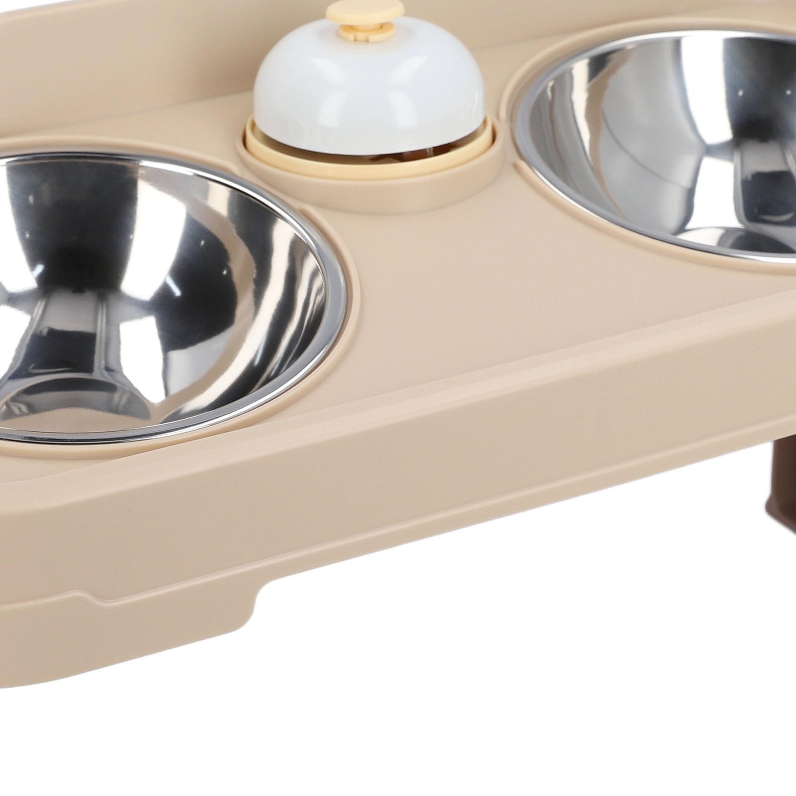 Juego de Cuencos Dobles para Perros, Cuencos extraíbles de Acero Inoxidable para Agua y Comida con Fondo Antideslizante y Soporte Elevado, Cuencos elevados para Perros y Gatos