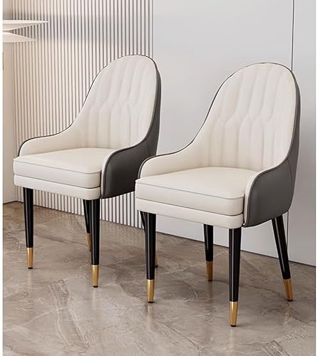 Miniatura 6 de Silla decorativa, sillas de comedor de cocina de cuero de microfibra, sencillez moderna, dormitorio, sala de matrimonio, balcón, sofá, silla,