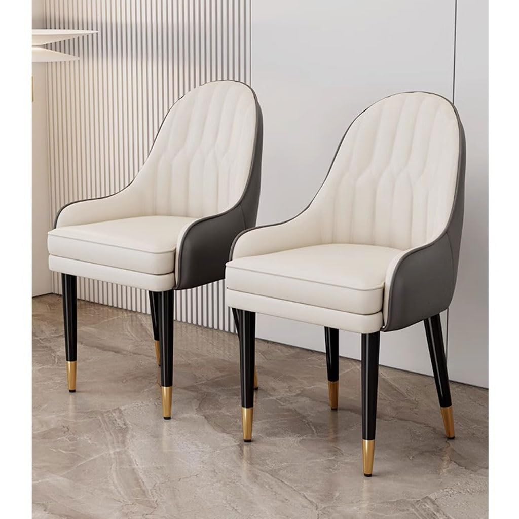 Amazon｜モダンなダイニングチェア8個セットマイクロファイバーレザー