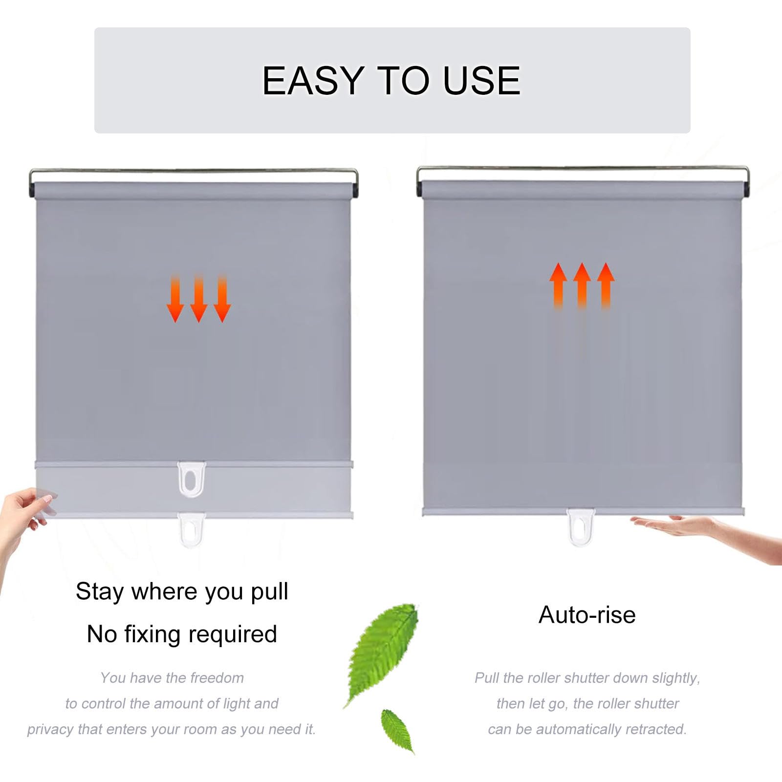 Persiana enrollable portátil personalizable con aislamiento térmico para ventana, sin taladro, retráctil, 70 x 200 cm para una fácil instalación y eficiencia energética