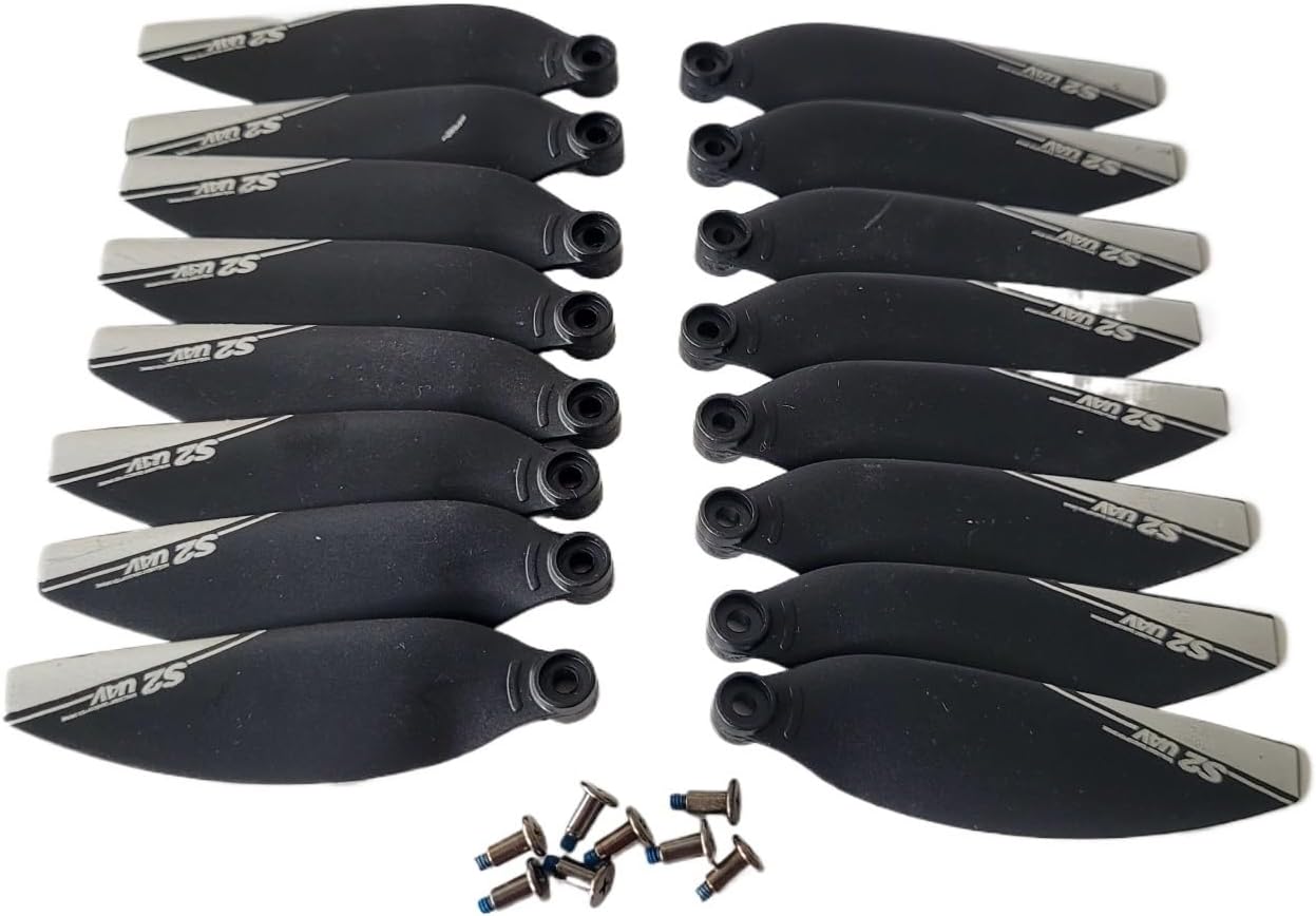 for 8/16/24PCS RC Drone Propeller Props Kit for S2 MAX UAV Quadcopter S2MAX Wing Maple Leaf(16PCS Propeller)