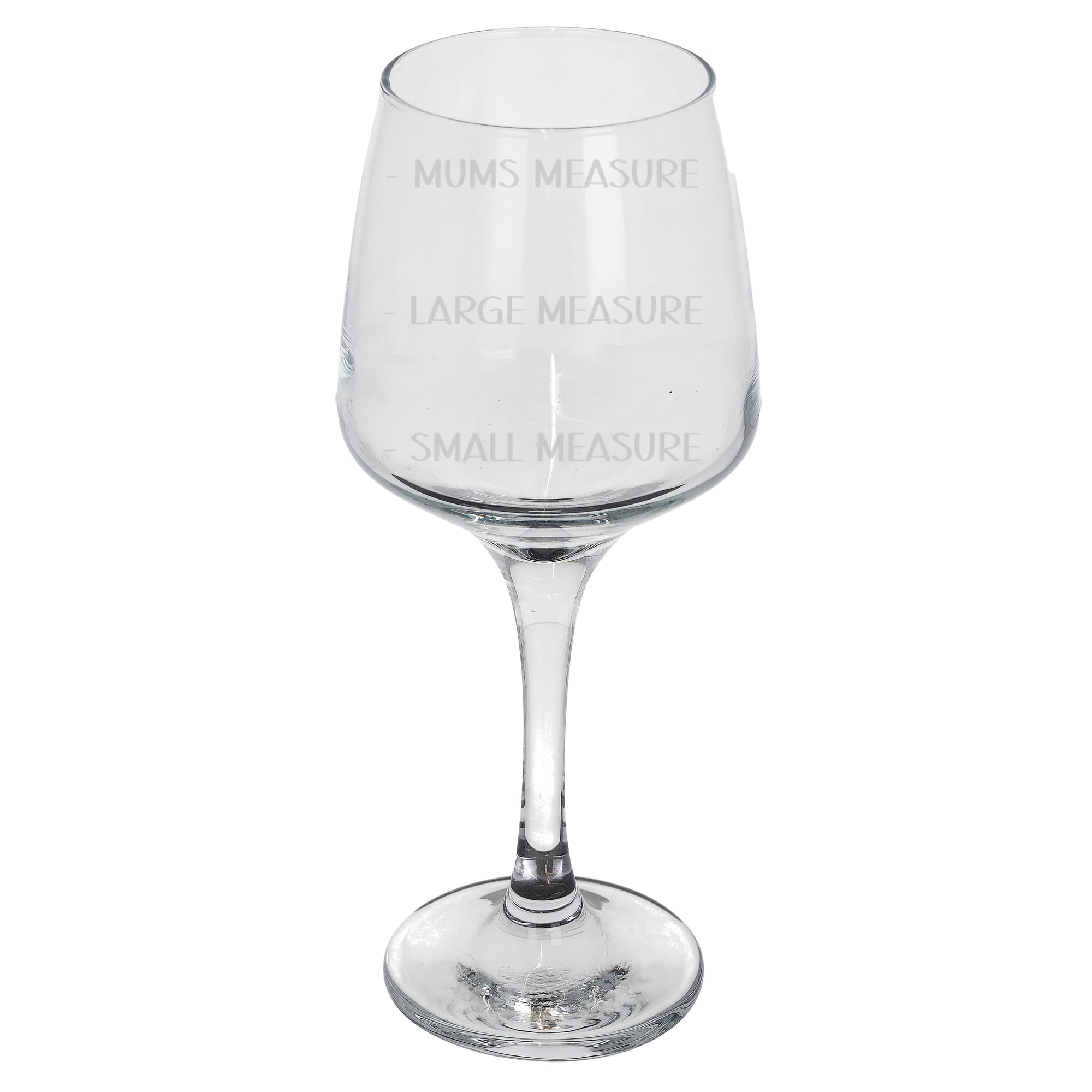 Always Looking Good Gift for Mum Small Measure Large Measure Mums Measure Funny Engraved Large Wine Glass Present for Mothers Etched 400ml Wine Glass - Image 3