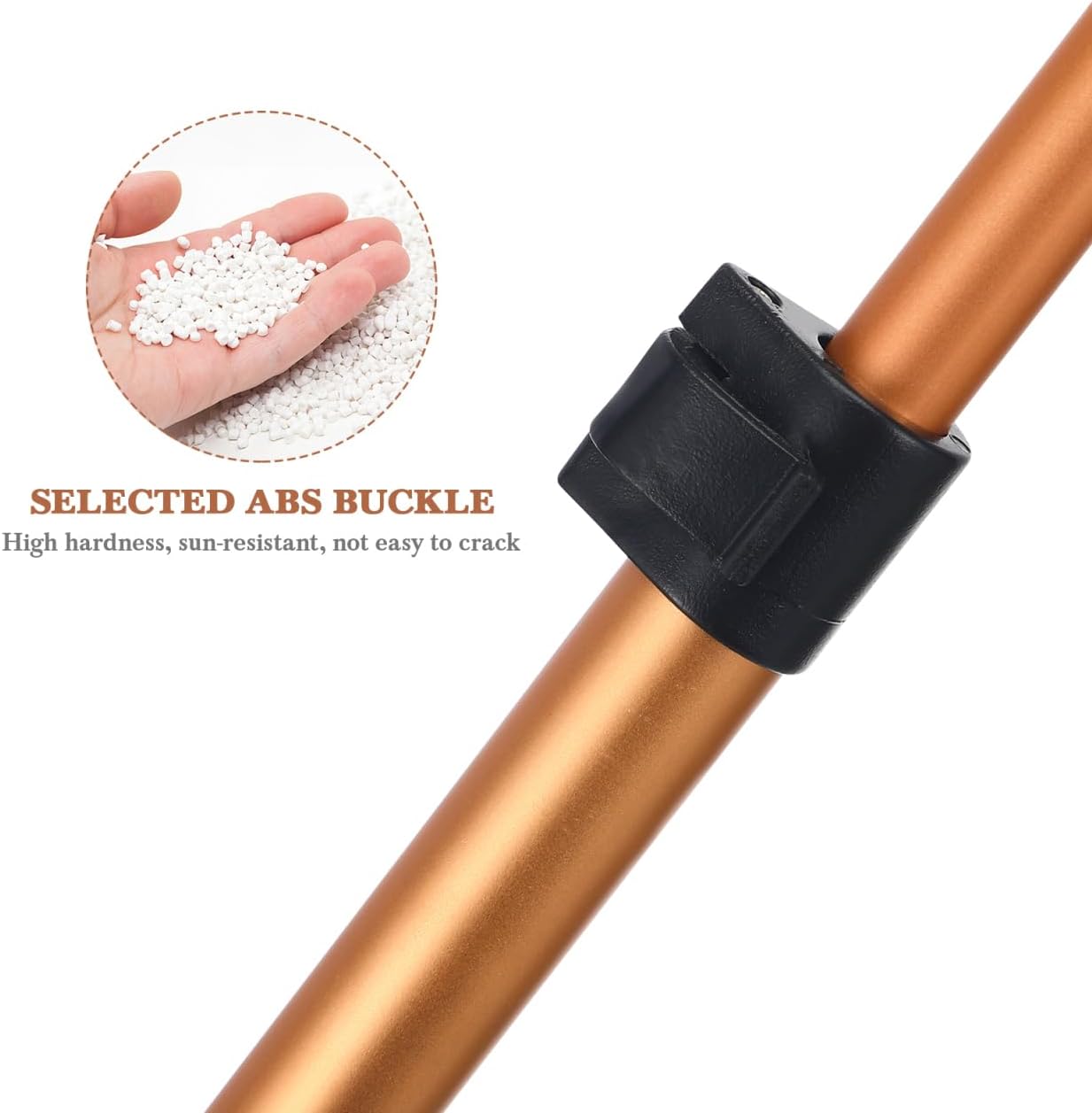 Garment Pole Hook Telescoping Hanger Retriever Pole for Hanging Gold Finish