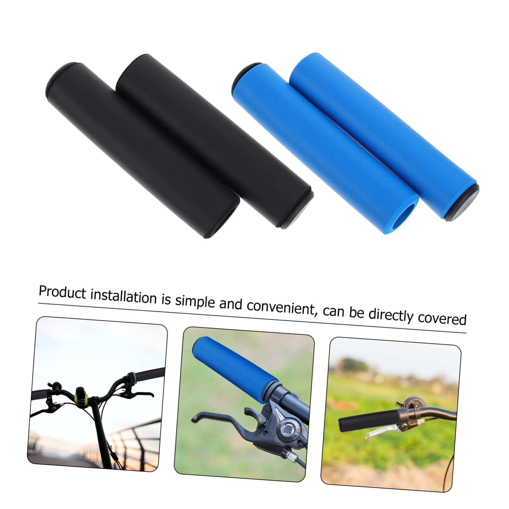 YARNOW Poignée De Vélo Housses De Poignées De Guidon Housses De Poignées Ergonomiques Titulaires Vélo De Montagne Éponge Couverture De Guidon Poignée De Guidon De Vélo