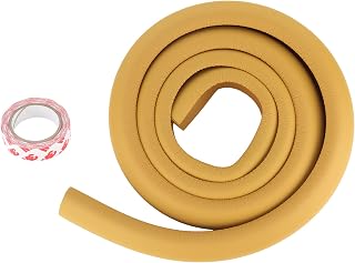 Hidyliu Baby Proofing Edge Protector L-typ Högelastiskt Kuddskydd för Hemsäkerhet - Skyddar Barn Från Vassa Kanter, Slitstarkt Skumgummi, 200 X 3,5 Cm (Trä)
