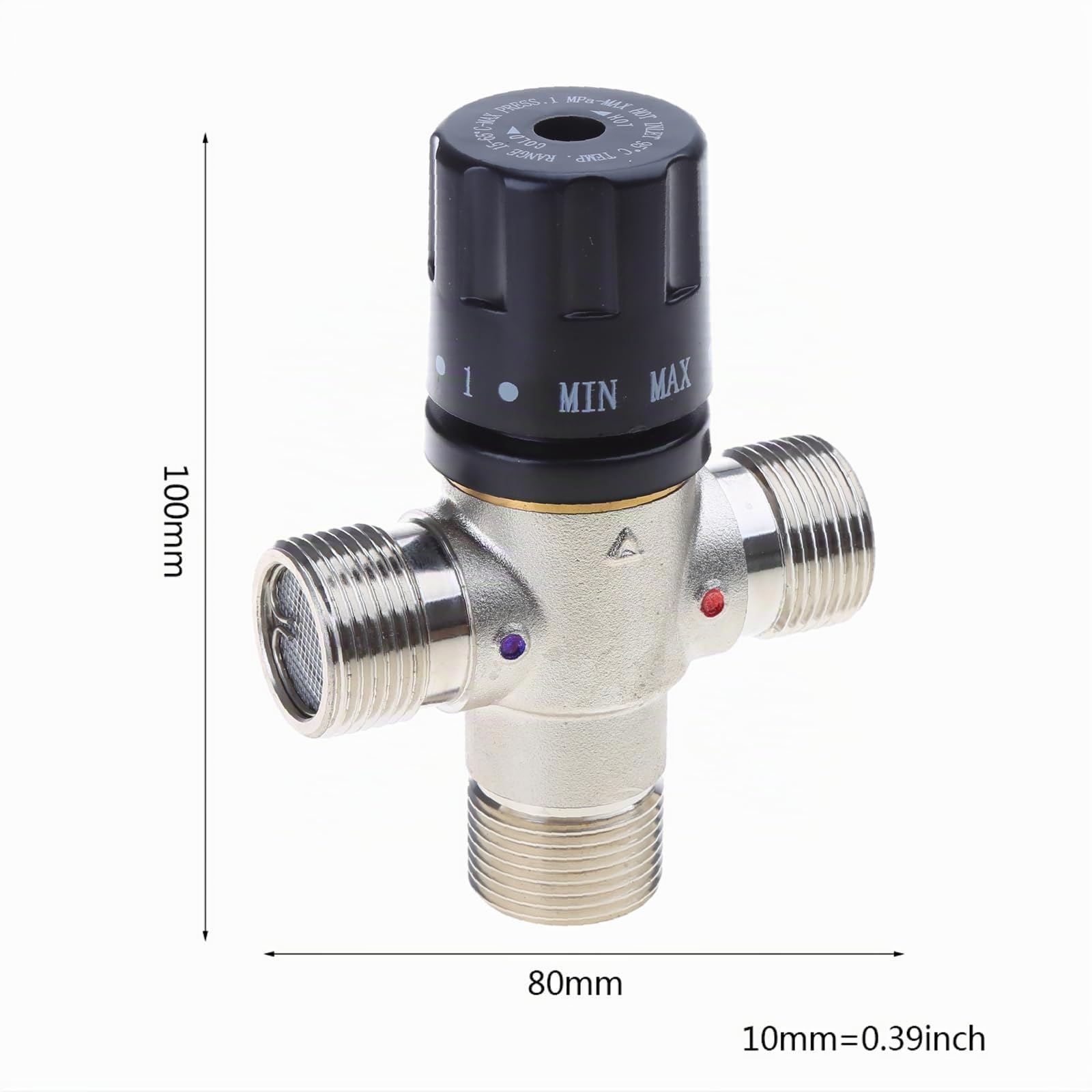 Valvola miscelatrice termostatica 3/4 "DN20 Termostato per Riscaldamento Solare TMV Valvola miscelatrice termostatica Valvola a Pressione
