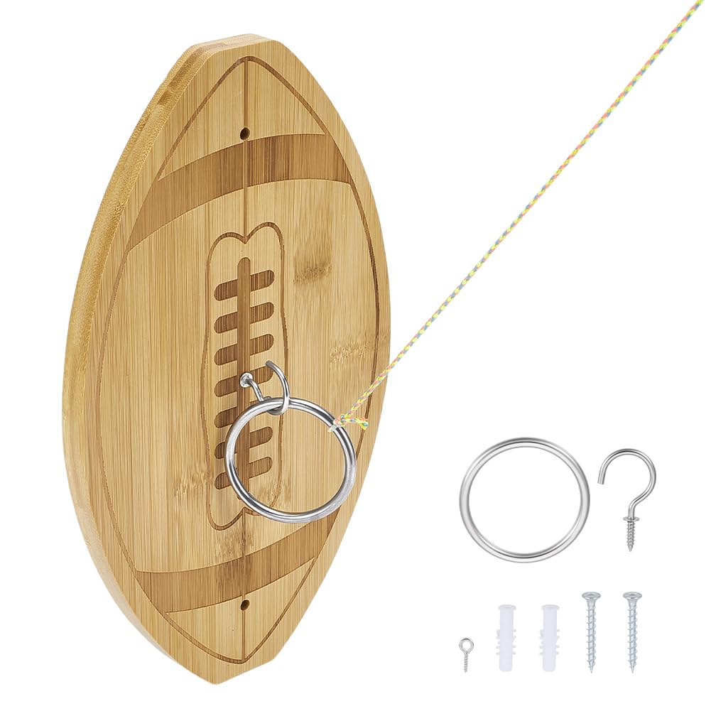 BENECREAT Hook and Toss Game, Outdoor Indoor Toss Game Set, Man Cave Games for Family Party Games Gifts Outdoor Indoor 305x178x45mm /12x7x1.8 Inch
