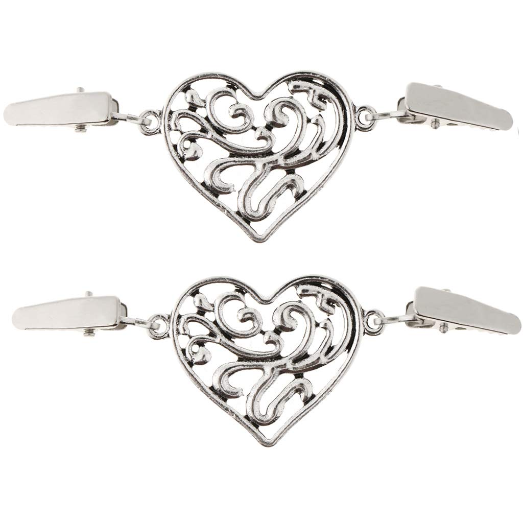 2 Pieces Women Elegant Cardigan Sweater Clip Blouse Shirt Collar Clip Silver | Clothing Shoes & Accessories | Womens Accessories | Other Womens Accessories-image-47